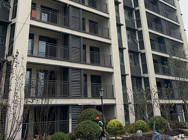安徽馬鞍山瀚棠翰林首府鋅鋼欄杆工程